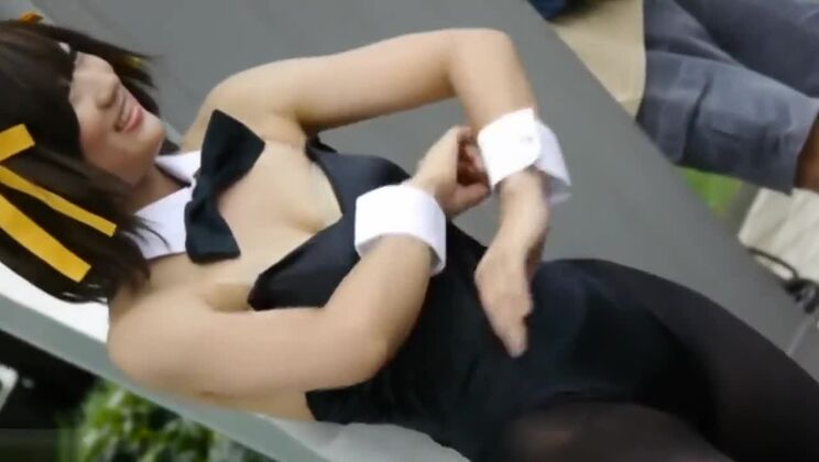 Japanische sexy Cosplay-Party