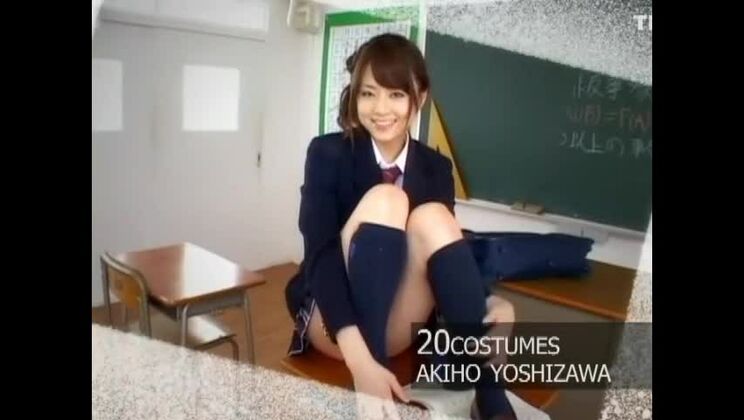 Die beste japanische Darstellerin Akiho Yoshizawa in einem fantastischen Teenager-Masturbations-/Onanie-JAV-Clip.