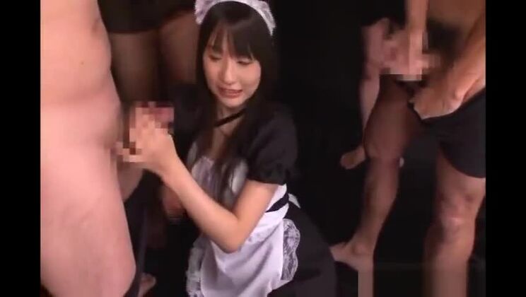 Unglaubliche Bukkake-Szene, einfach fantastisch!