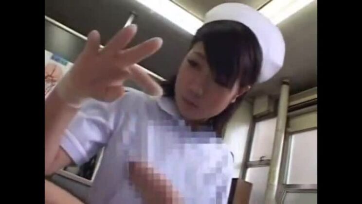 japanische Krankenschwester Handjob