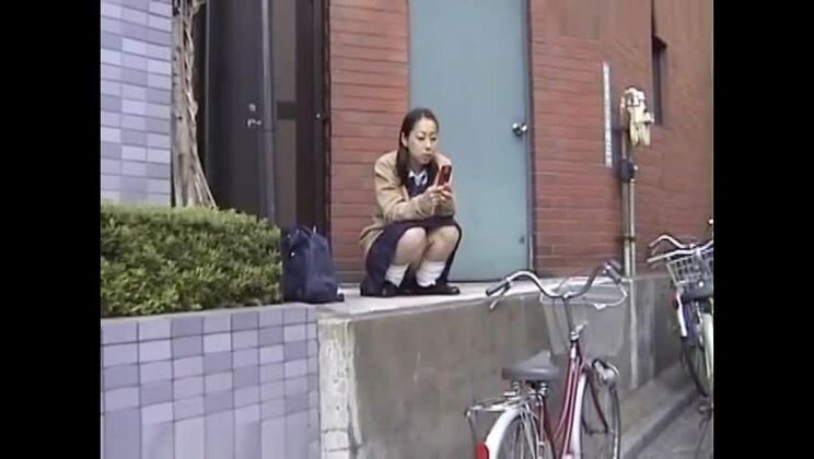 Upskirt Manias Mädchen Schamhaar